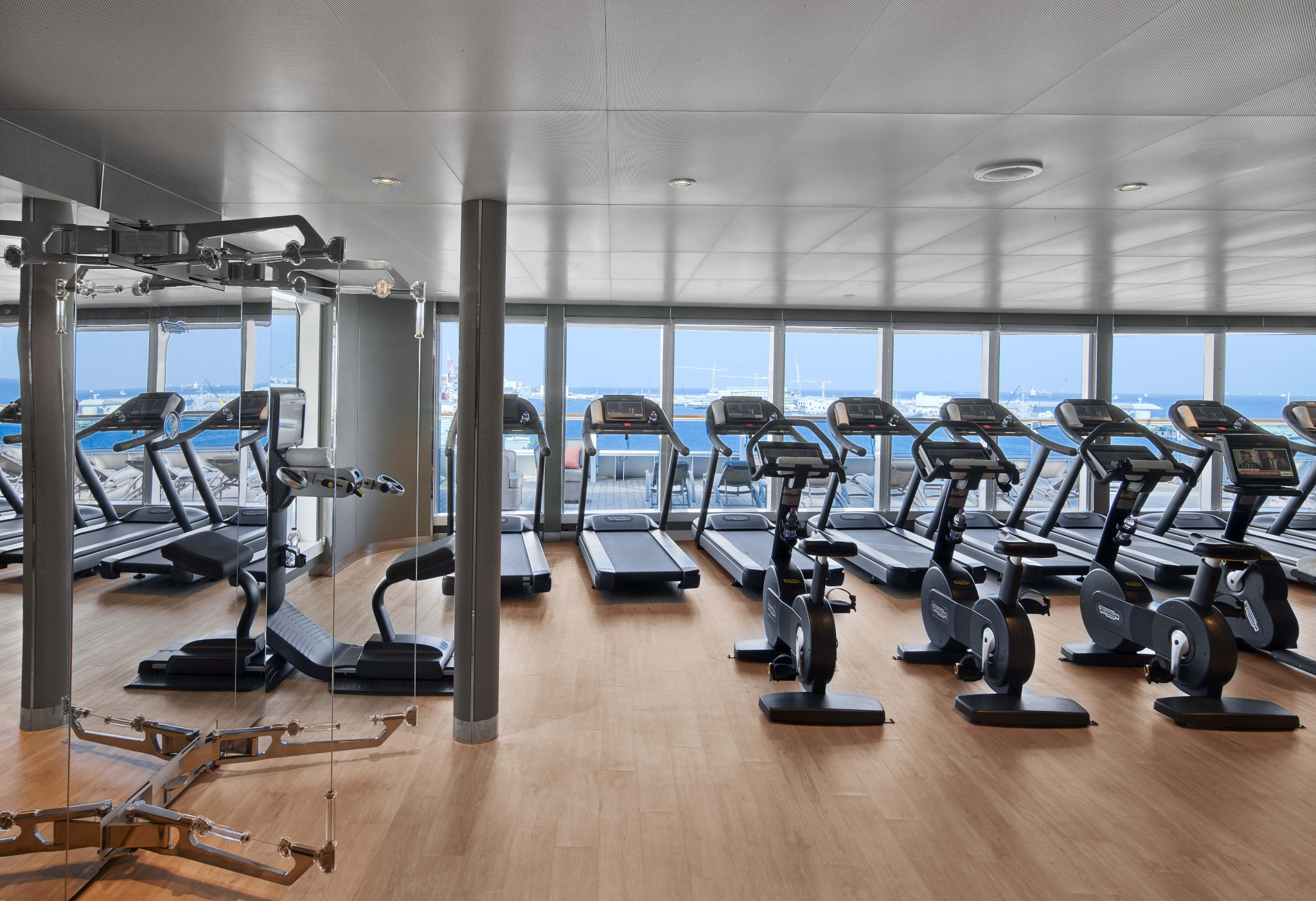 Sport mit Meerblick.