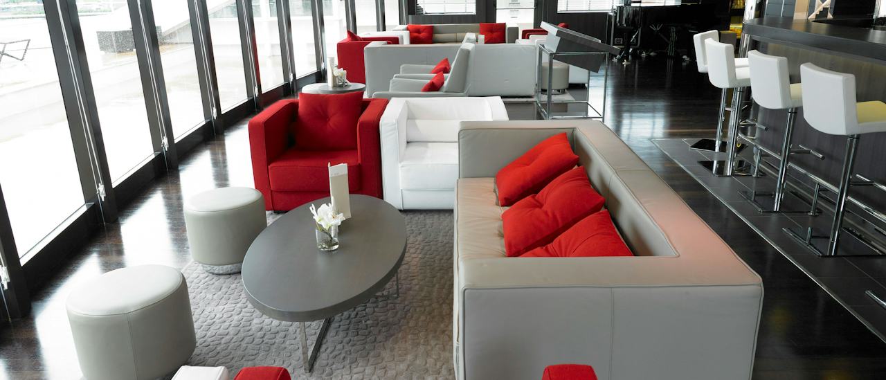 Die Panoramalounge ganz oben