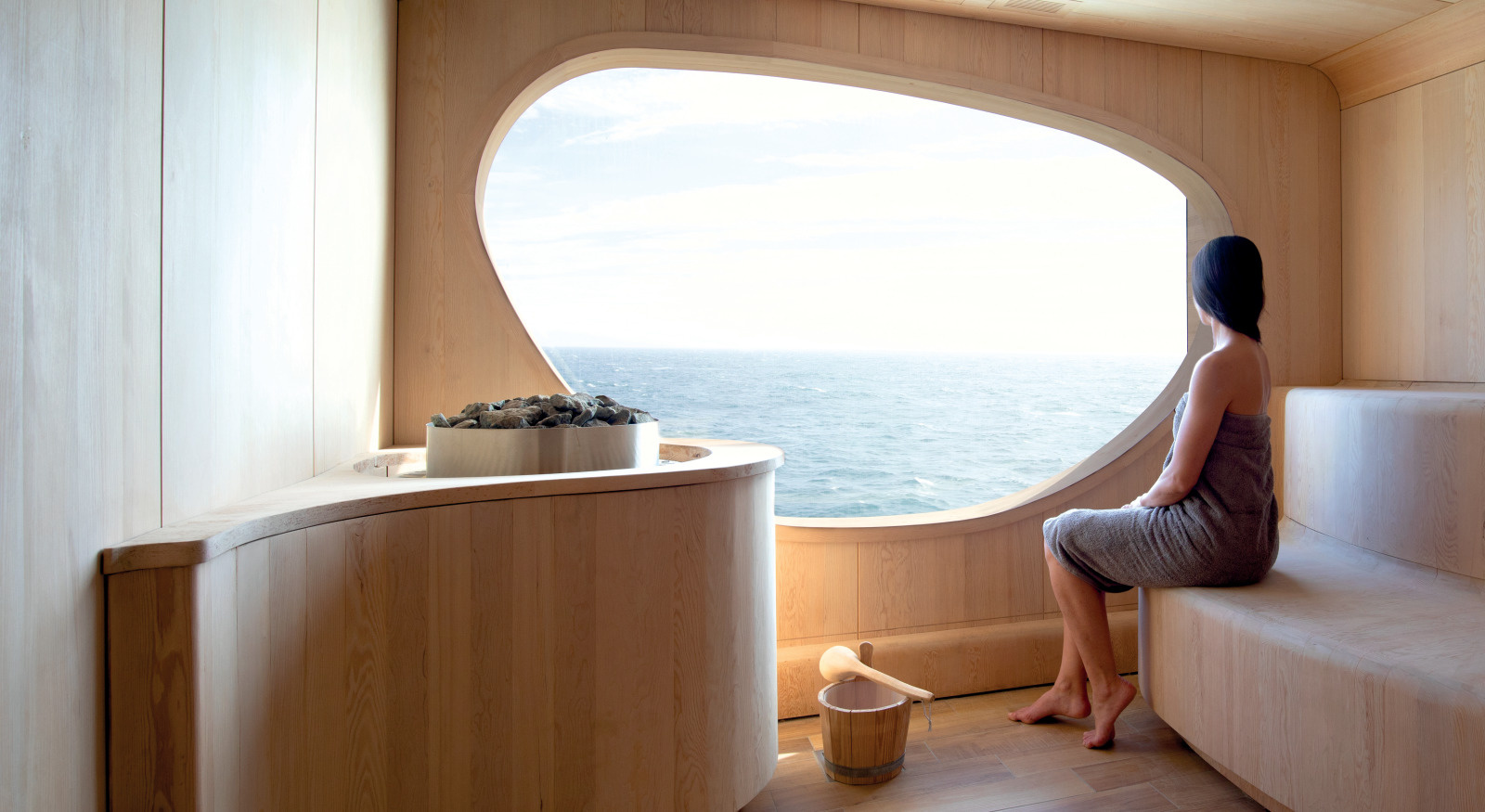 Lassen Sie in der Sauna die Seele baumeln