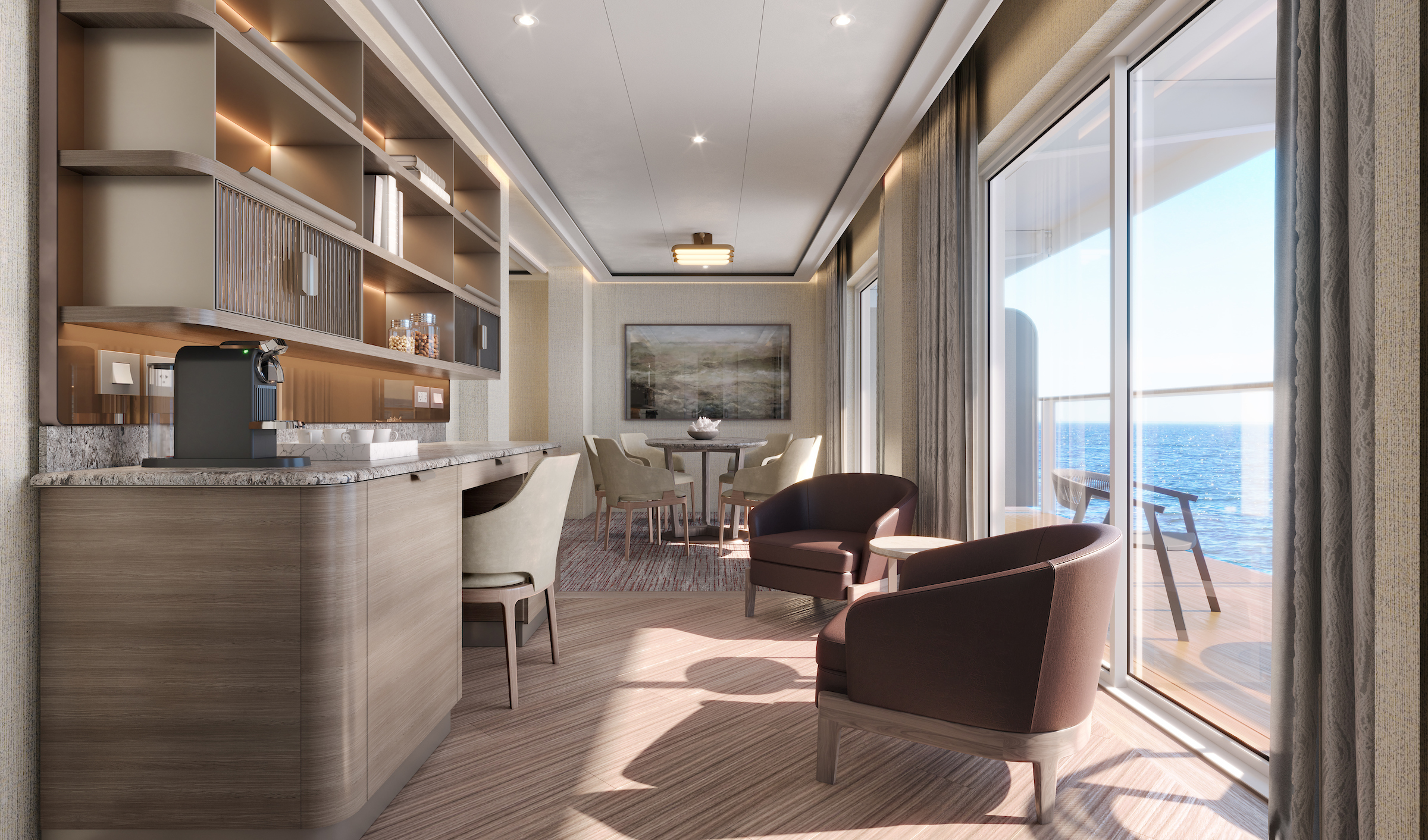 Silver Nova ist das erste Schiff der Silversea-Flotte, auf dem jede Kabine über einen Balkon verfügt