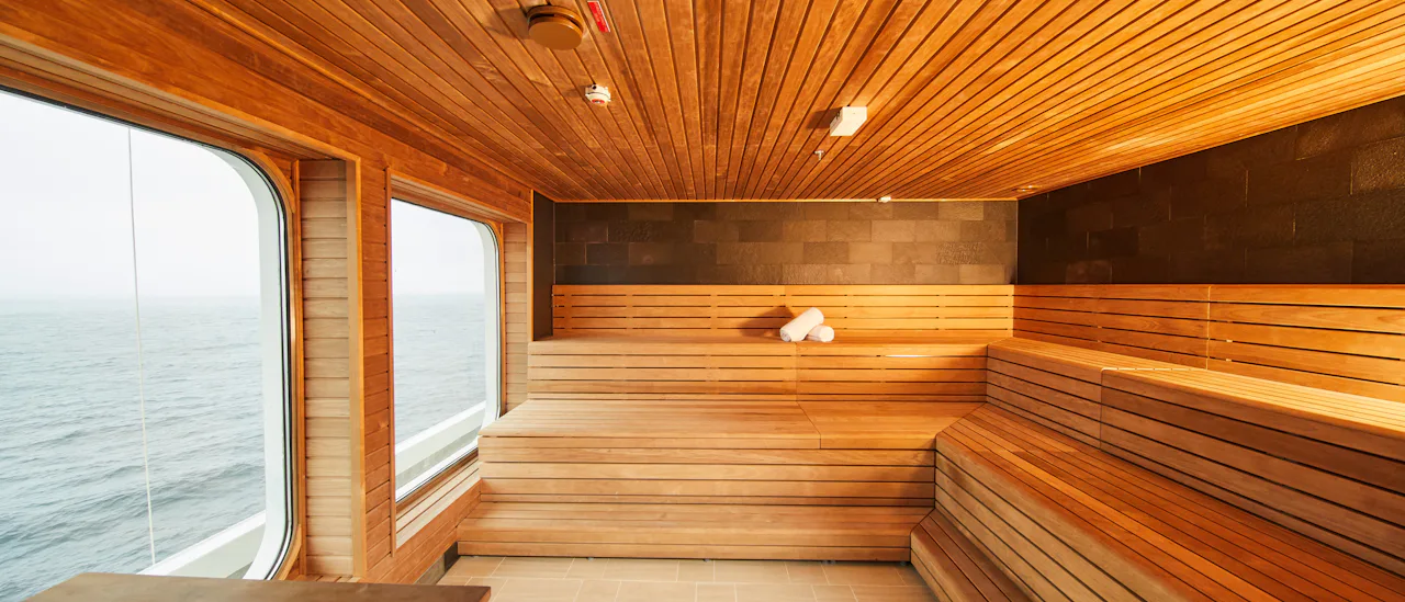 Sauna des Kreuzfahrtschiffes Hanseatic nature