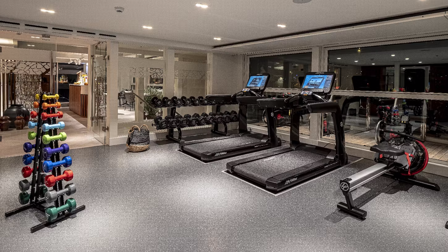 Fitnessstudio des Kreuzfahrtschiffes AmaMagna