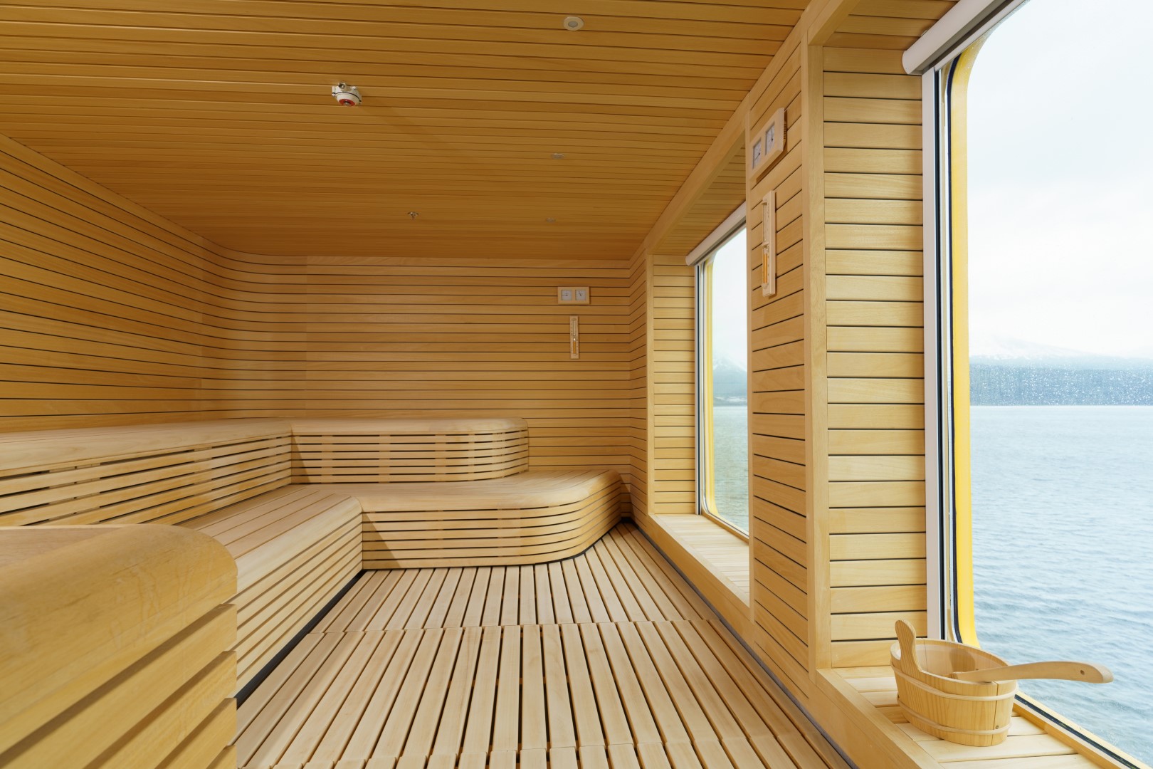Sauna des Kreuzfahrtschiffes Ultramarine