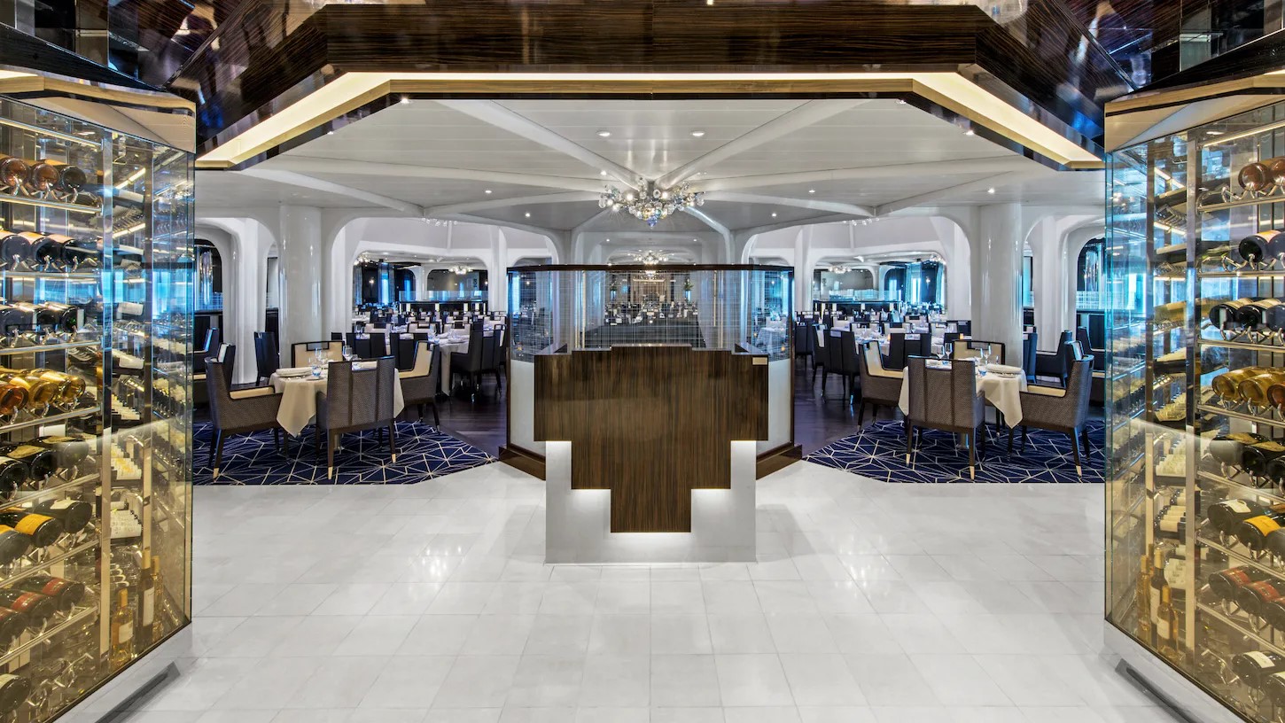 Restaurant des Kreuzfahrtschiffes Seabourn Ovation