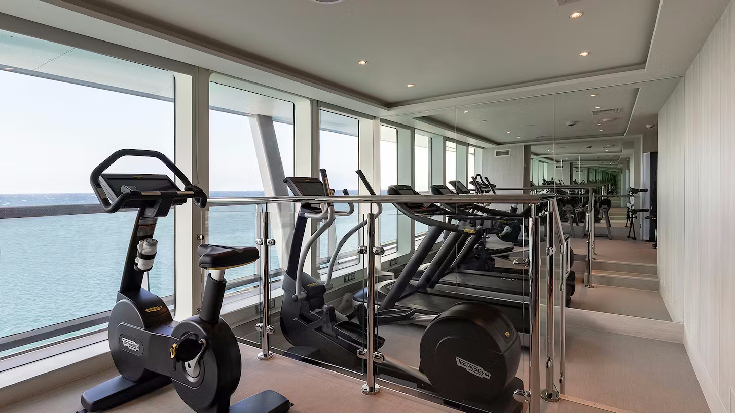 Fitnessraum des Kreuzfahrtschiffes Silver Origin