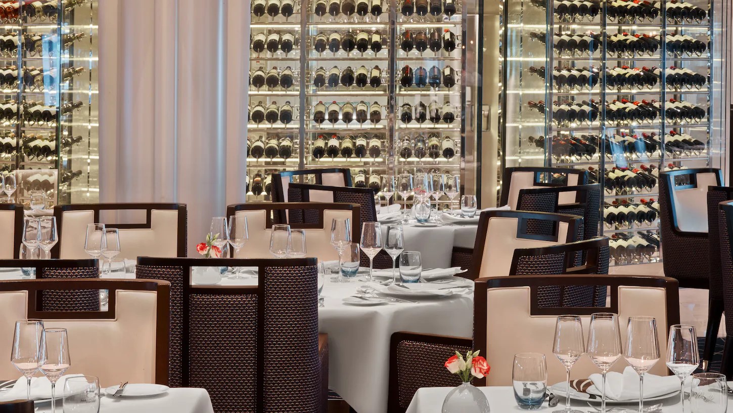 Restaurant des Kreuzfahrtschiffes Seabourn Encore