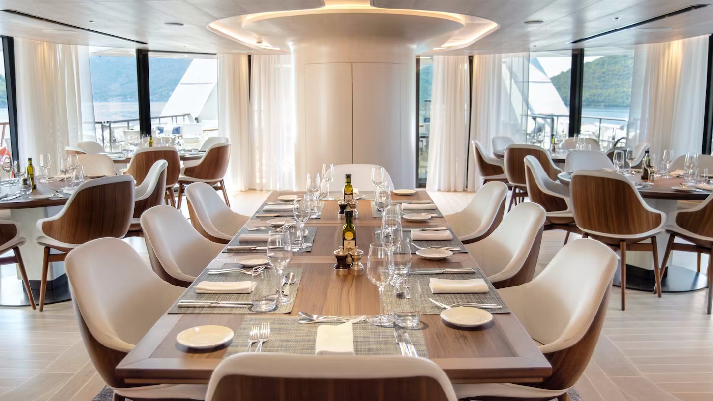 Diamond Restaurant des Kreuzfahrtschiffes Le Ponant