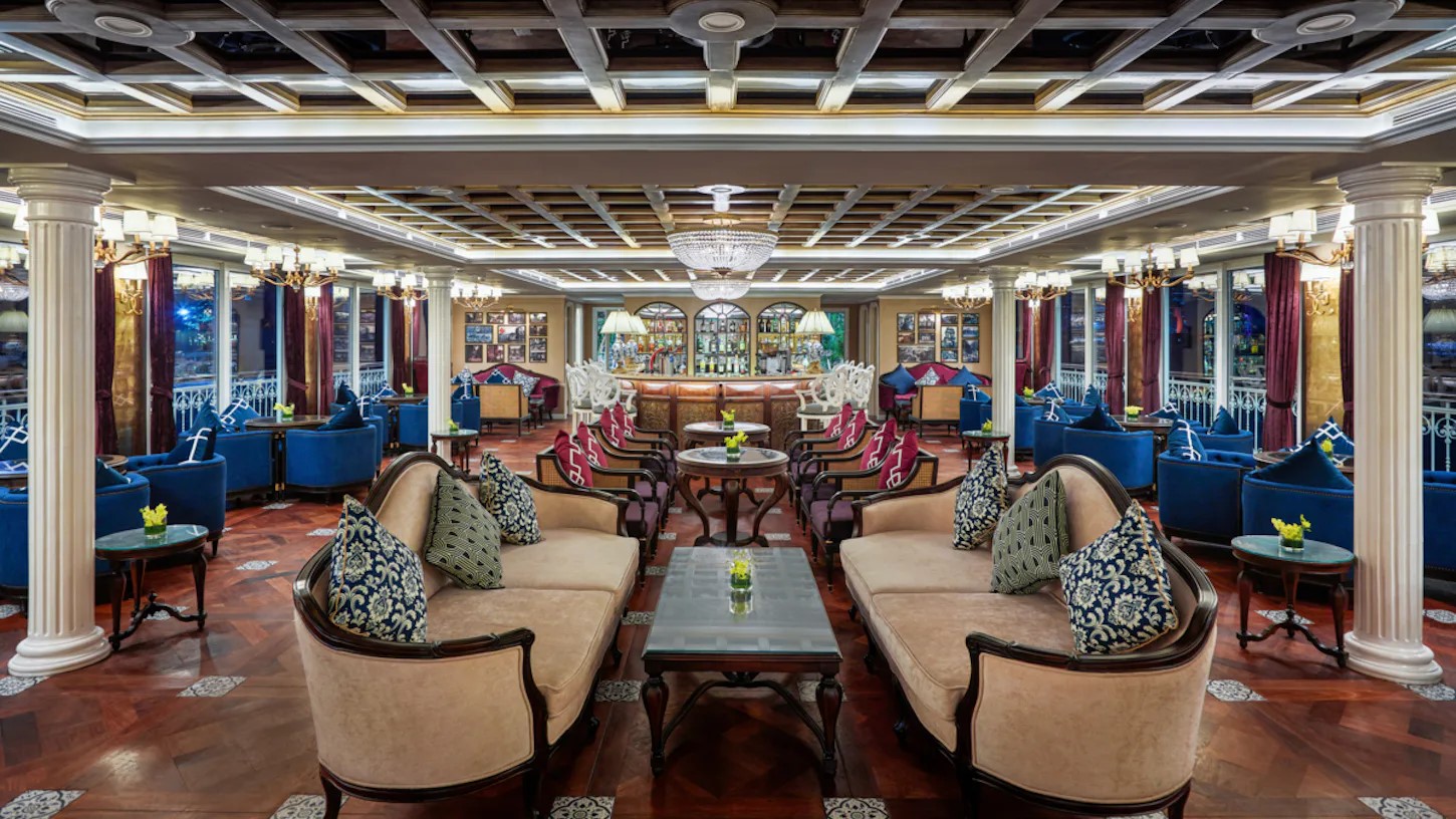 Lounge des Flusskreuzfahrtschiffes Mekong Jewel