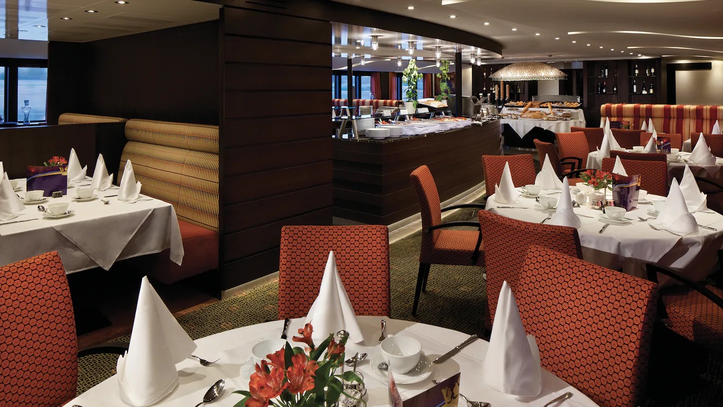 Restaurant des Kreuzfahrtschiffes AmaCerto