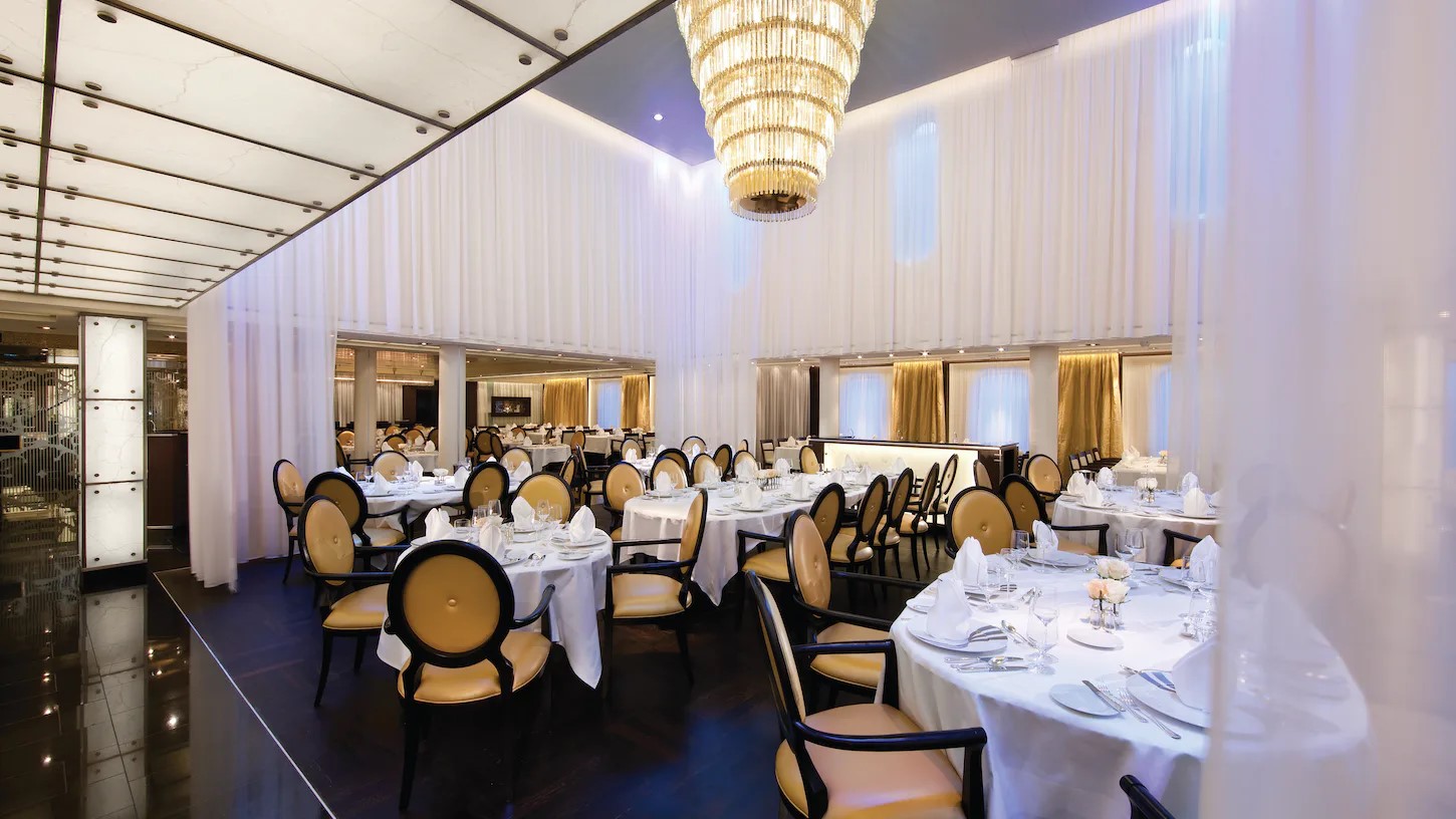 Restaurant des Kreuzfahrtschiffes Seabourn Quest