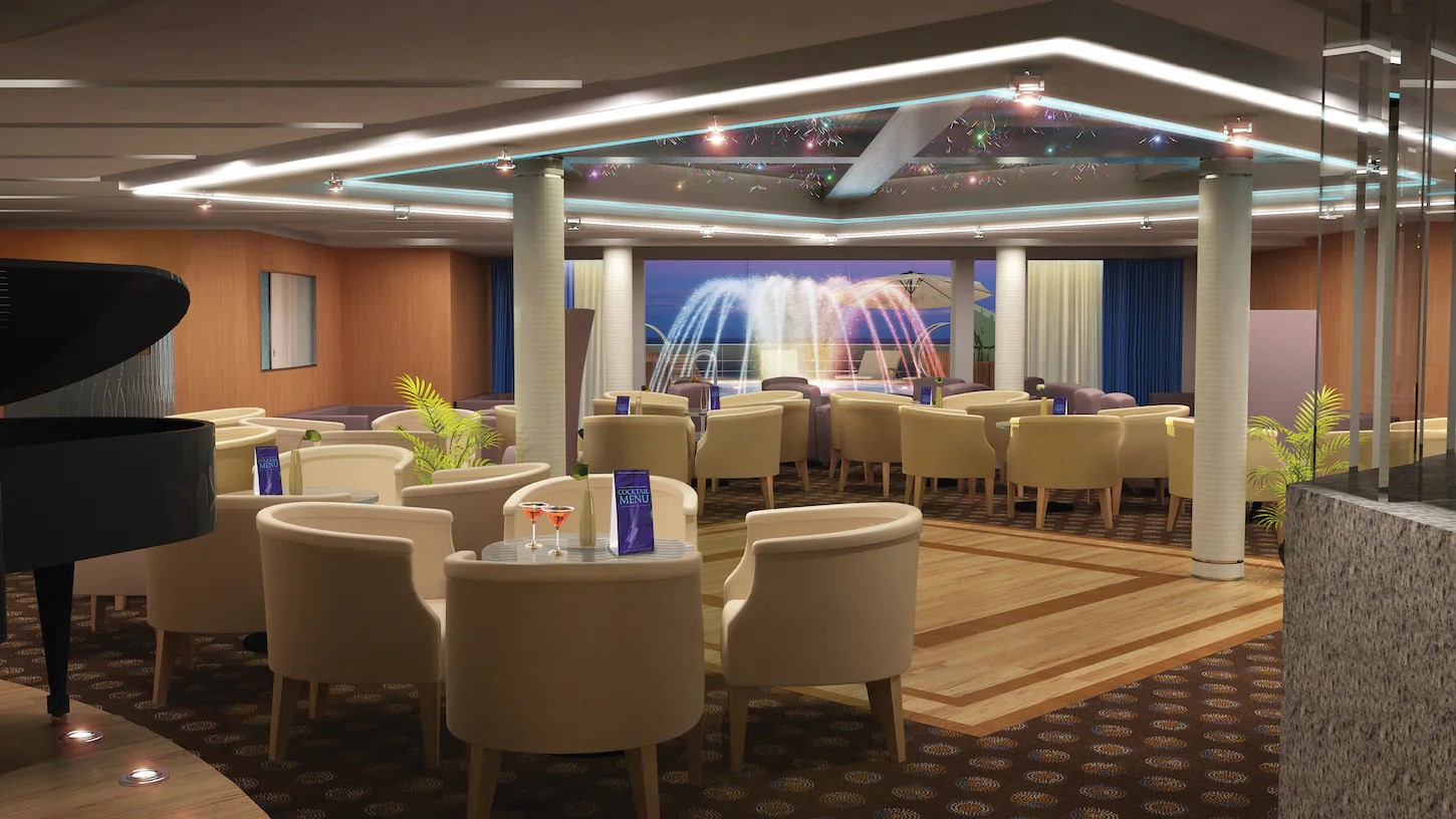 Lounge des Kreuzfahrtschiffes Seabourn Quest