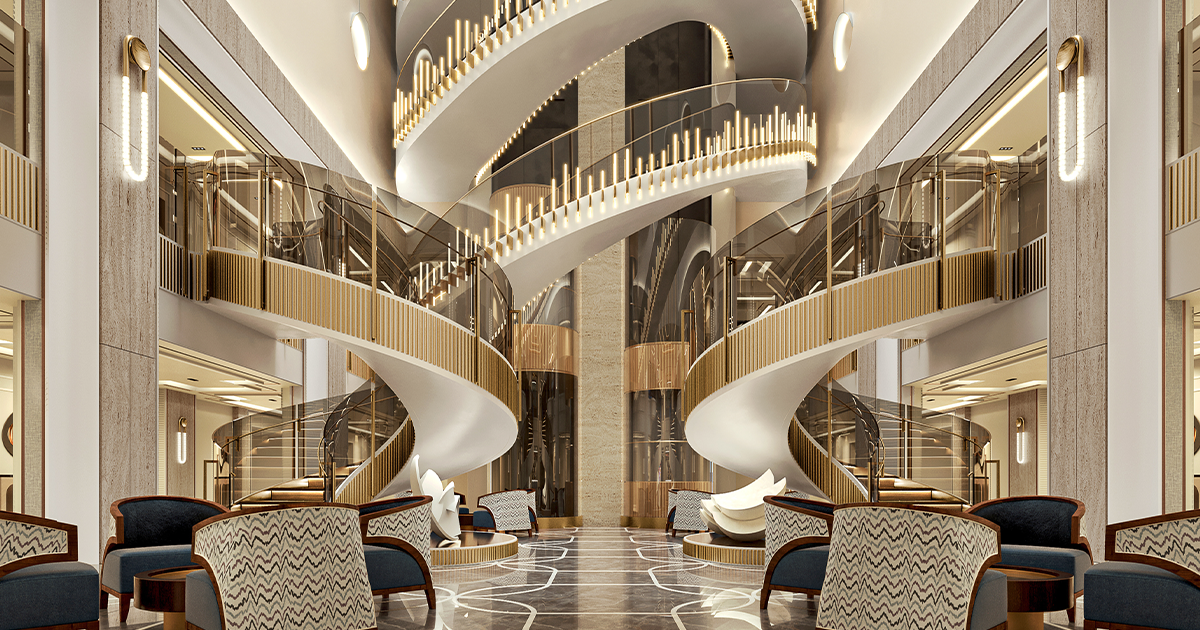 Starlight Atrium auf der Seven Seas Prestige