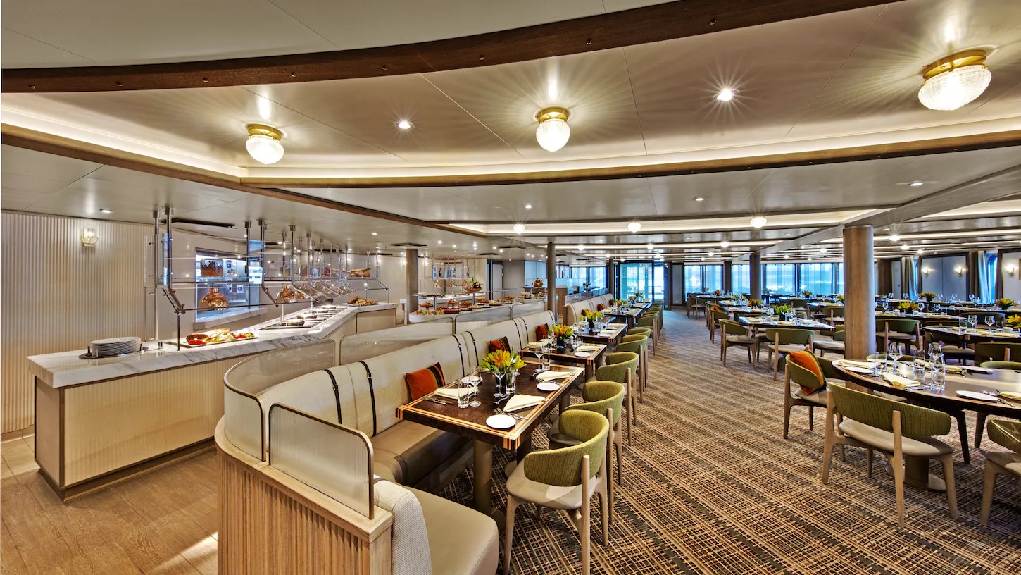 Restaurant des Kreuzfahrtschiffes Seabourn Venture