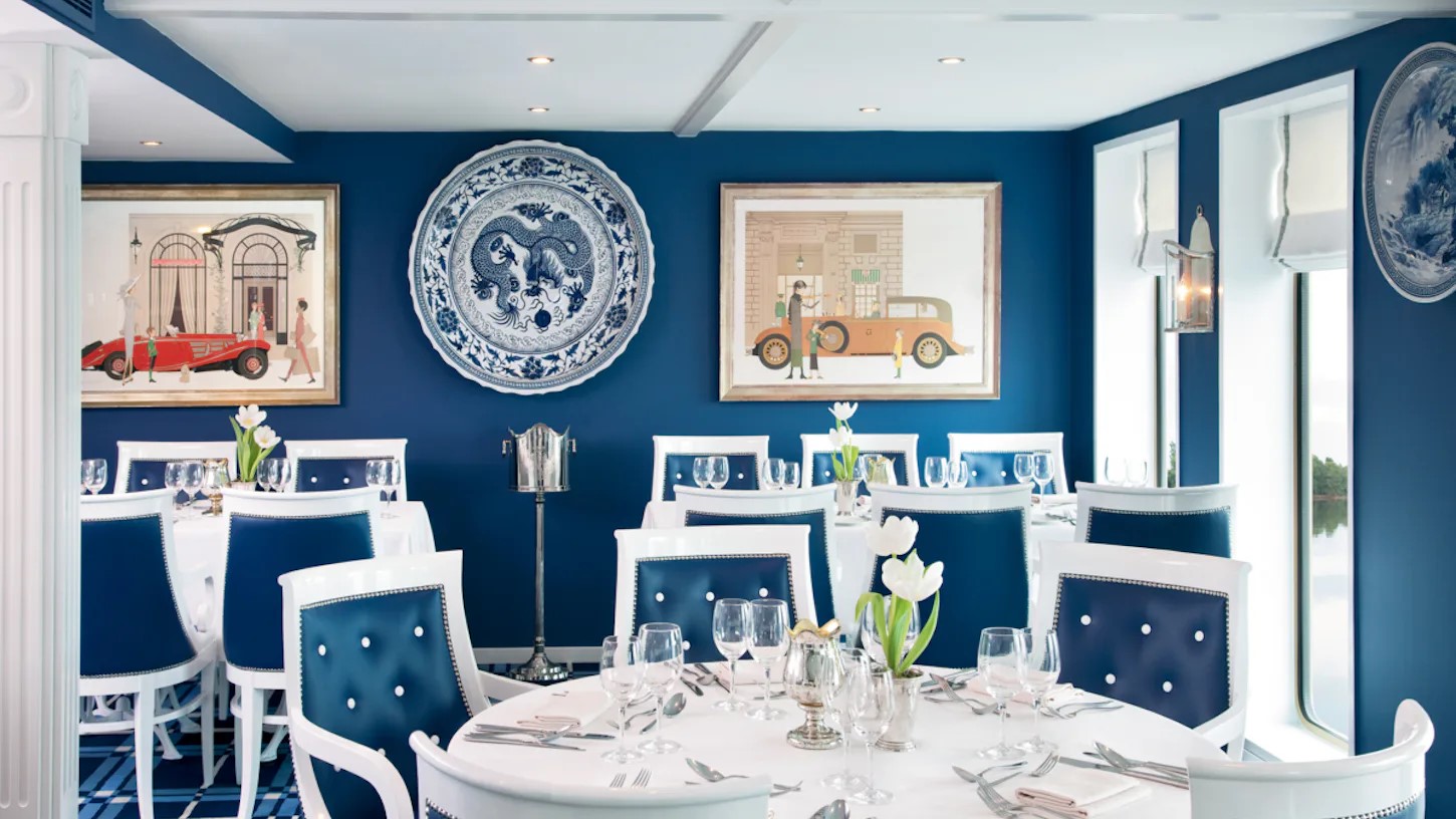 Restaurant des Kreuzfahrtschiffes River Queen