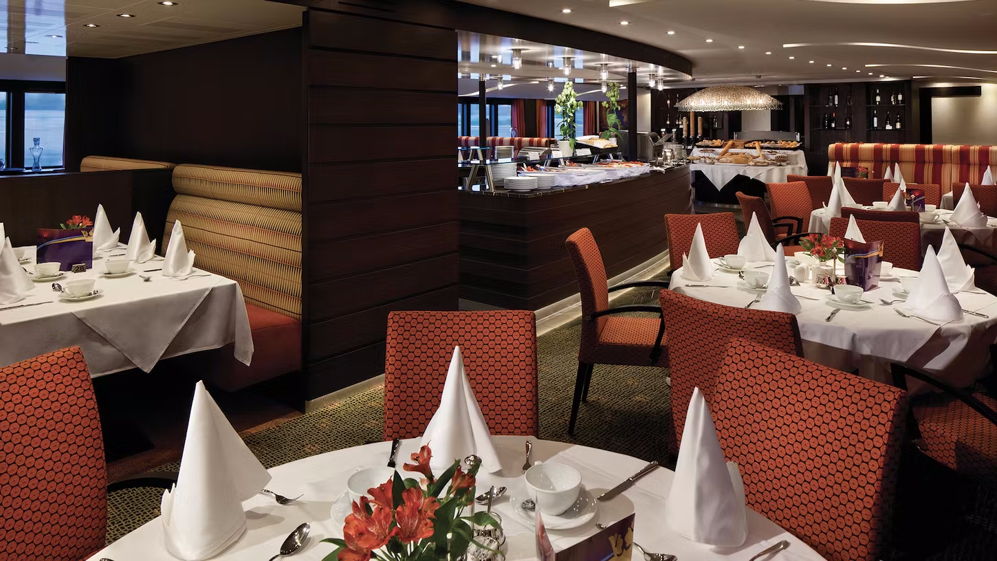 Restaurant des Kreuzfahrtschiffes AmaVerde